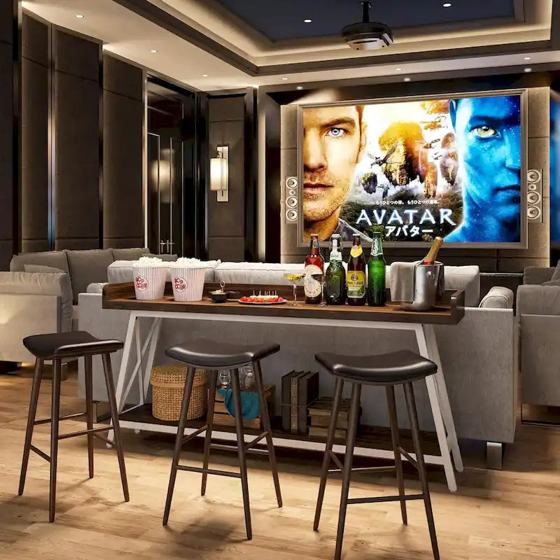 Tavolo da consolle da divano lungo 70,9 pollici dietro il divano, tavolo da ingresso marrone rustico