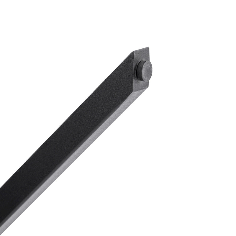 Panca da pranzo imbottita in similpelle trapuntata, lunghezza 46,5 cm, con gambe a X in metallo