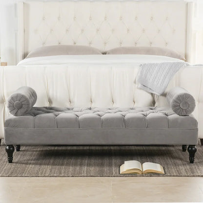 Panca da ingresso con braccioli Lewis Bolster