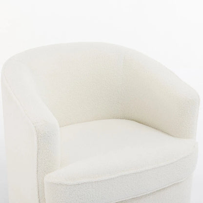 SEYNAR Set di 2 poltrone da club girevoli a 360 gradi con rivestimento in bouclé moderno