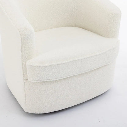 SEYNAR Set di 2 poltrone da club girevoli a 360 gradi con rivestimento in bouclé moderno