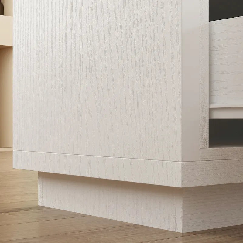 Centro di intrattenimento con tavolo estensibile e supporto TV retratto in Stretch