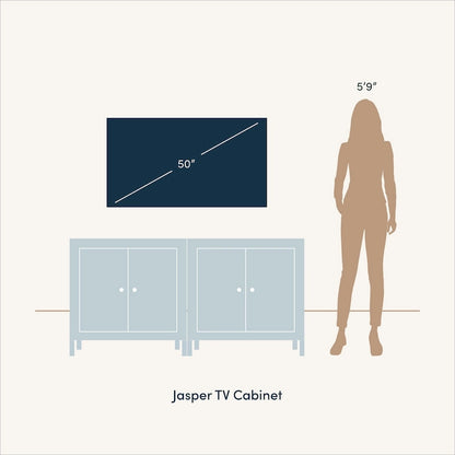 Credenza moderna Jasper, mobiletto da cucina con ante scanalate