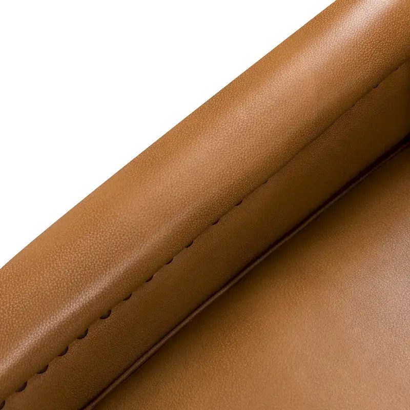 Poltrona girevole Rita Classic in vera pelle con finiture a borchie, set da 2 di HULALA HOME