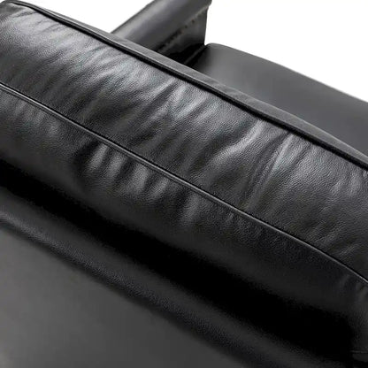 Poltrona girevole Rita Classic in vera pelle con finiture a borchie, set da 2 di HULALA HOME