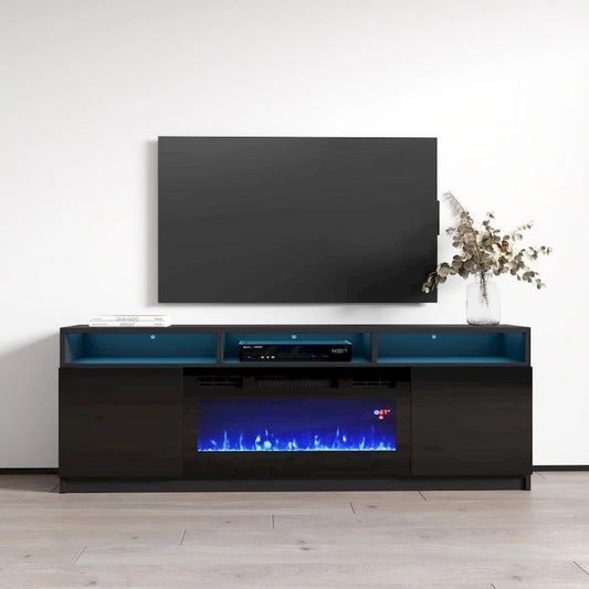 Reno 05 Electric Fireplace Modern 63   TV Stand
