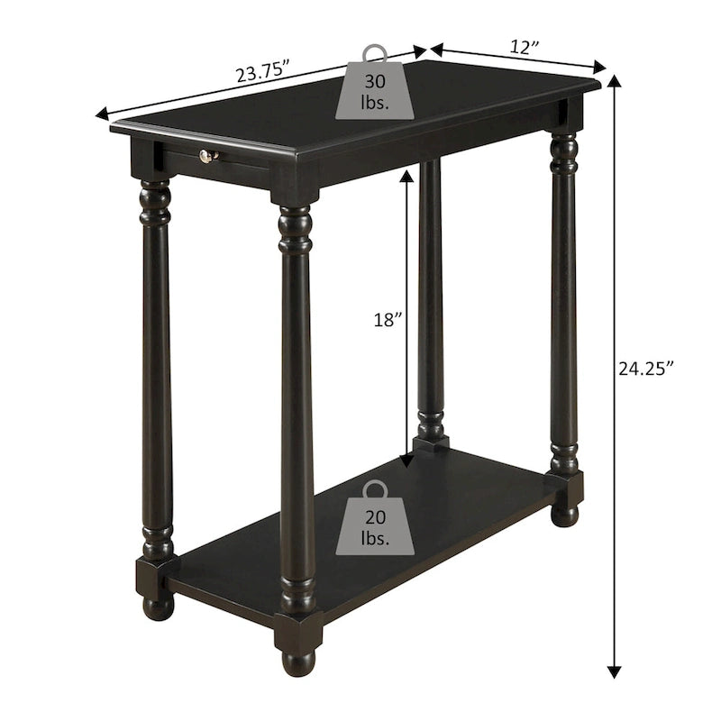 Tavolino da salotto Regent in stile country francese di Convenience Concepts con ripiano estraibile