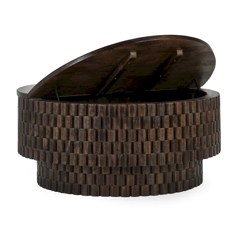 Tavolino da caffè rotondo Classic Home Norwood 40