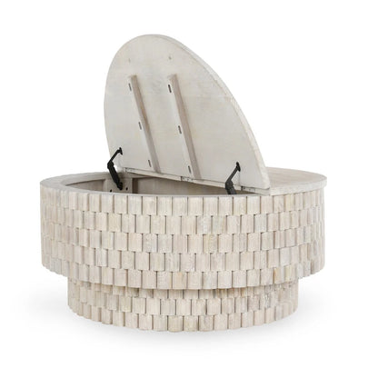 Tavolino da caffè rotondo Classic Home Norwood 40