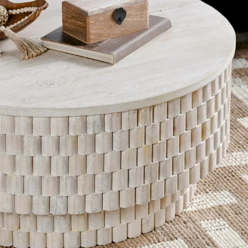 Tavolino da caffè rotondo Classic Home Norwood 40