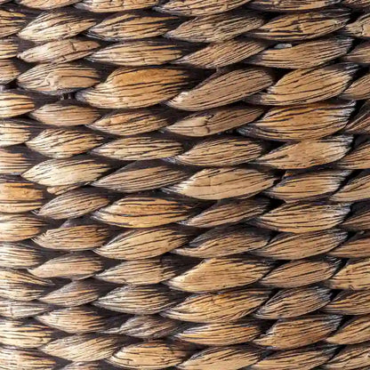 happimess Bhola 18 Tavolino portaoggetti in giacinto intrecciato a mano con coperchio