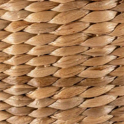 happimess Bhola 18 Tavolino portaoggetti in giacinto intrecciato a mano con coperchio