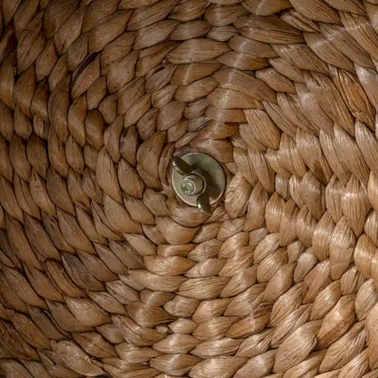 happimess Bhola 18 Tavolino portaoggetti in giacinto intrecciato a mano con coperchio