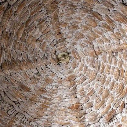 happimess Bhola 18 Tavolino portaoggetti in giacinto intrecciato a mano con coperchio