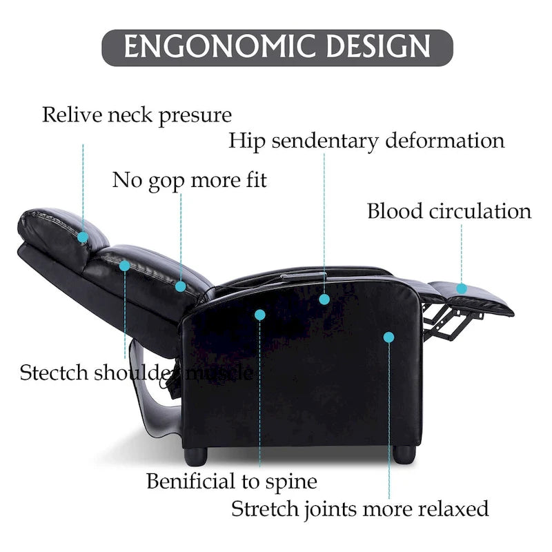 Poltrone reclinabili regolabili a spinta per il soggiorno