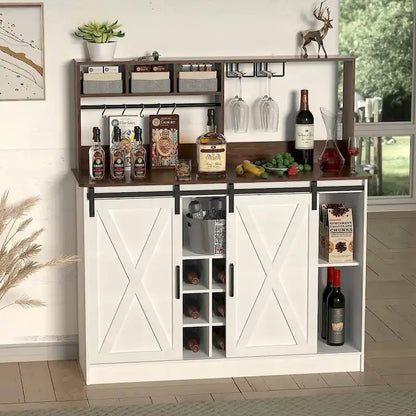 Mobile bar, credenza da 47 pollici con luci LED a 20 colori e presa da 6,5 ​​piedi