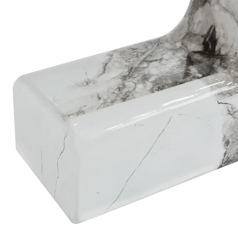 Set di 2 tavolini da caffè rotondi impilabili