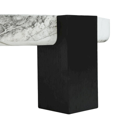 Set di 2 tavolini da caffè rotondi impilabili