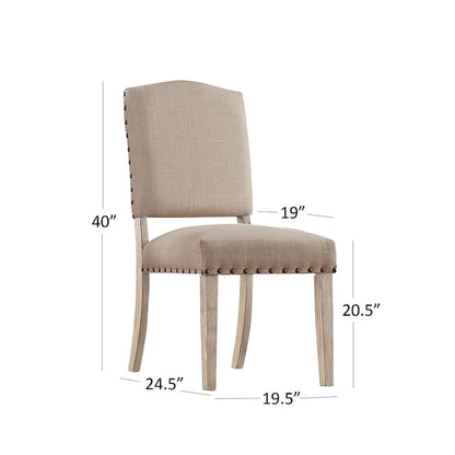 Set da pranzo da 7 pezzi con base a X in legno di pino rustico Benchwright di iNSPIRE Q Artisan