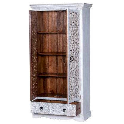 Maadze Mandolin 70.6 Armadio alto intagliato con ripiani e cassetti