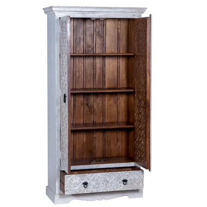 Maadze Mandolin 70.6 Armadio alto intagliato con ripiani e cassetti