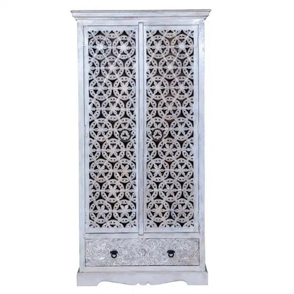 Maadze Mandolin 70.6 Armadio alto intagliato con ripiani e cassetti