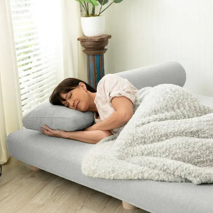 Jaxx Avida Daybed - Letto matrimoniale pieghevole - Premium Boucle: salotto elegante e moderno per ospiti che desiderano rilassarsi e pernottare