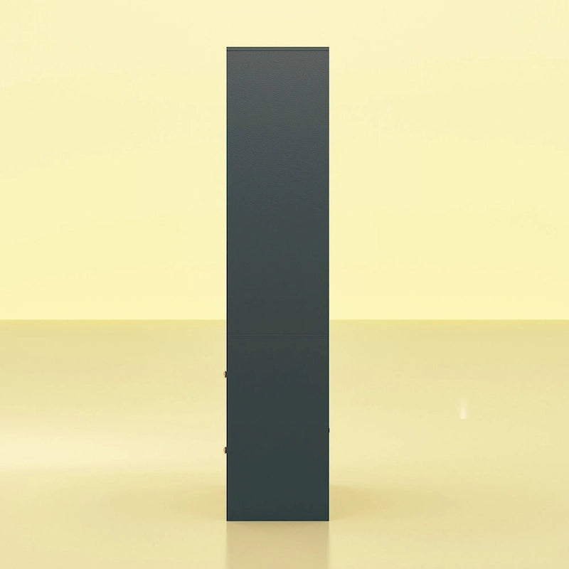 Armadio guardaroba con asta appendiabiti scalabile, specchio salvaspazio