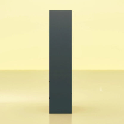 Armadio guardaroba con asta appendiabiti scalabile, specchio salvaspazio