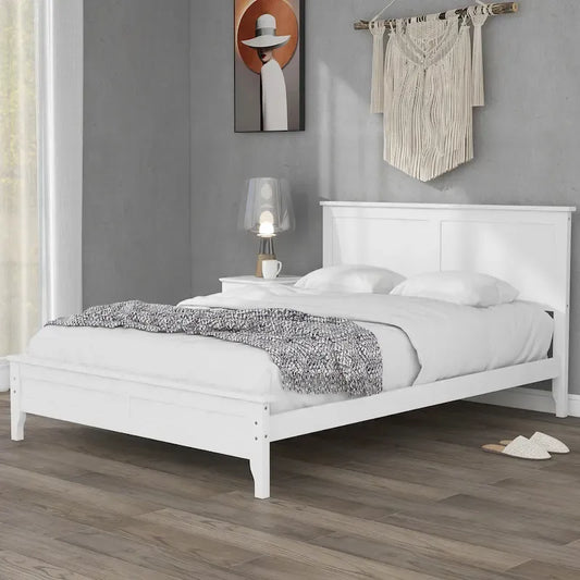 Modern Solid Wood Platform Bed