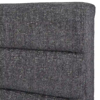 Letto matrimoniale imbottito con schienale a canale Lifestorey Raquel