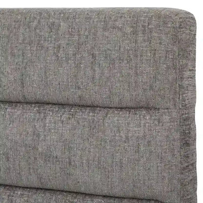 Letto matrimoniale imbottito con schienale a canale Lifestorey Raquel