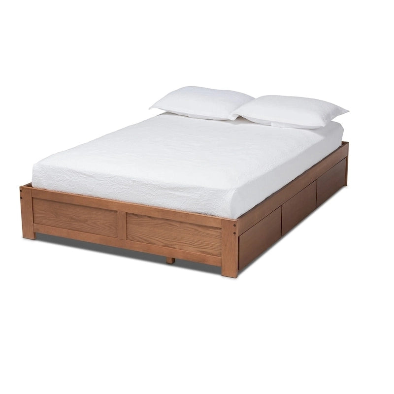Letto contenitore moderno e contemporaneo a 3 cassetti Wren