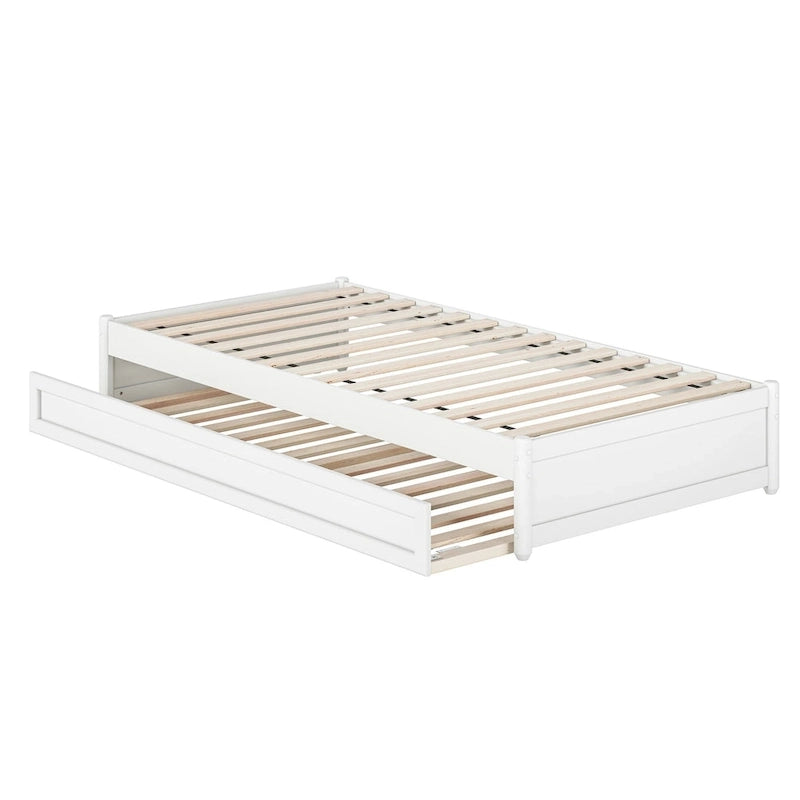 Barcelona Panel Platform Bed with Twin XL Trundle