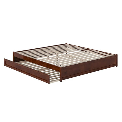 Letto a piattaforma Barcelona Panel con rotelle Twin XL