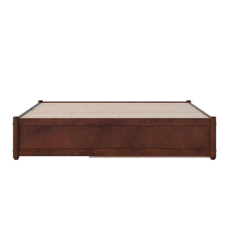 Letto a piattaforma Barcelona Panel con rotelle Twin XL