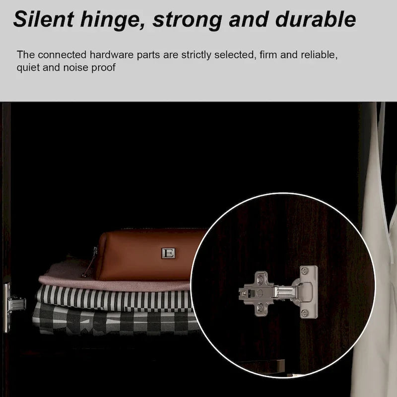 Armadio guardaroba in legno moderno e minimalista indipendente per camera da letto