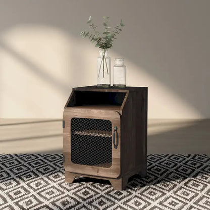 Tavolino DH BASIC in rovere rustico da 16 pollici con 3 ripiani di Denhour