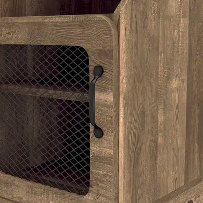 Tavolino DH BASIC in rovere rustico da 16 pollici con 3 ripiani di Denhour