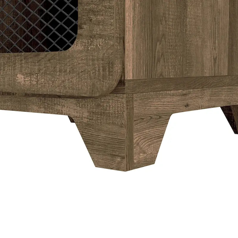 Tavolino DH BASIC in rovere rustico da 16 pollici con 3 ripiani di Denhour