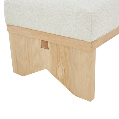 Panca moderna di metà secolo SAFAVIEH Couture Boris - 62,4 pollici di larghezza x 19,7 pollici di profondità x 16,5 pollici di altezza - 62 pollici di larghezza x 20 pollici di profondità x 17 pollici di altezza