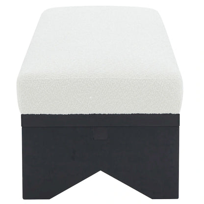 Panca moderna di metà secolo SAFAVIEH Couture Boris - 62,4 pollici di larghezza x 19,7 pollici di profondità x 16,5 pollici di altezza - 62 pollici di larghezza x 20 pollici di profondità x 17 pollici di altezza