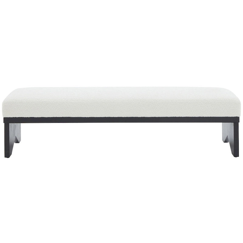 Panca moderna di metà secolo SAFAVIEH Couture Boris - 62,4 pollici di larghezza x 19,7 pollici di profondità x 16,5 pollici di altezza - 62 pollici di larghezza x 20 pollici di profondità x 17 pollici di altezza