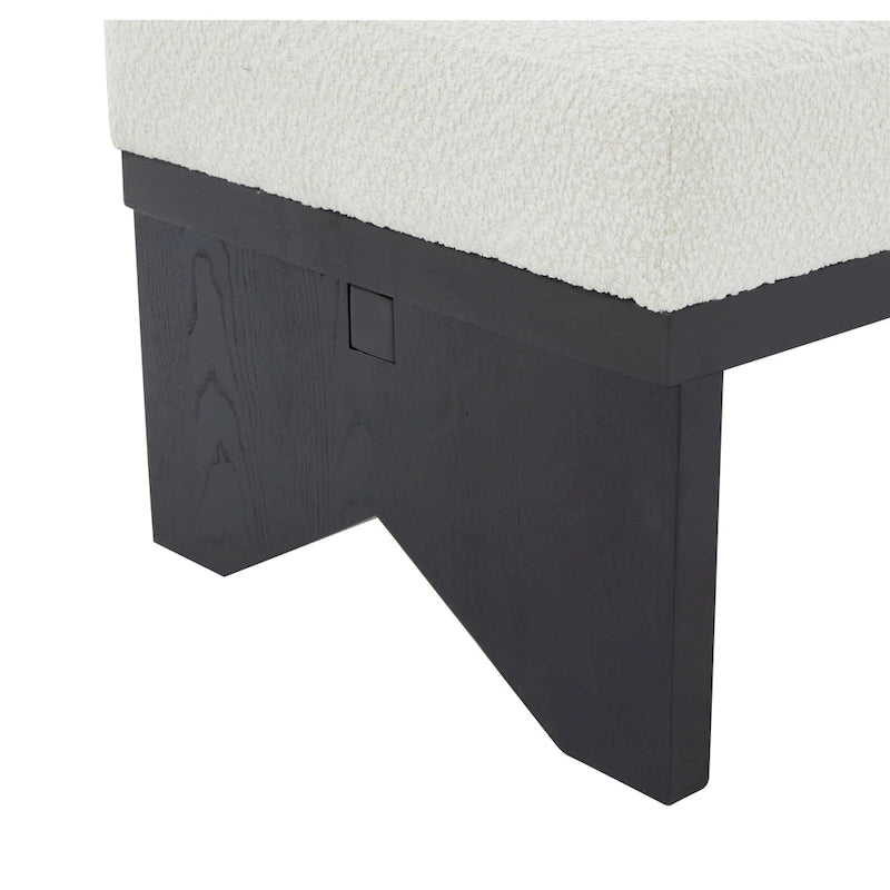 Panca moderna di metà secolo SAFAVIEH Couture Boris - 62,4 pollici di larghezza x 19,7 pollici di profondità x 16,5 pollici di altezza - 62 pollici di larghezza x 20 pollici di profondità x 17 pollici di altezza