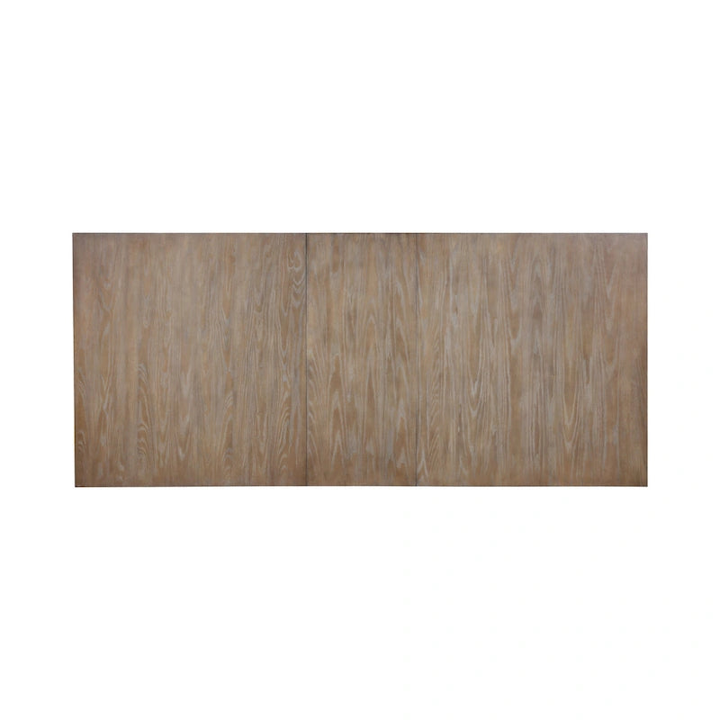 Set da pranzo Fremont Barley marrone e crema da 9 pezzi con piano rimovibile