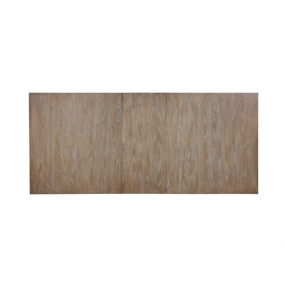 Set da pranzo Fremont Barley marrone e crema da 9 pezzi con piano rimovibile