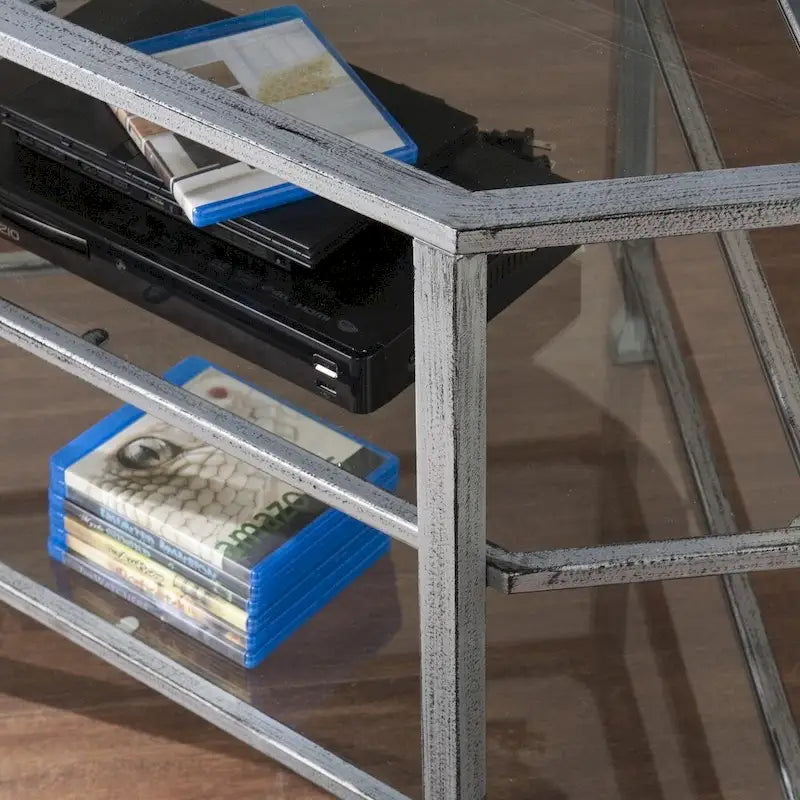 SEI Furniture Jensen Mobile TV angolare in metallo per TV fino a 33,25