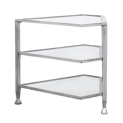 SEI Furniture Jensen Mobile TV angolare in metallo per TV fino a 33,25