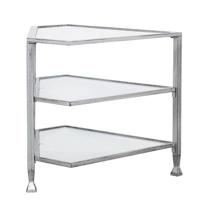 SEI Furniture Jensen Mobile TV angolare in metallo per TV fino a 33,25