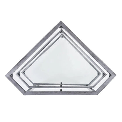 SEI Furniture Jensen Mobile TV angolare in metallo per TV fino a 33,25